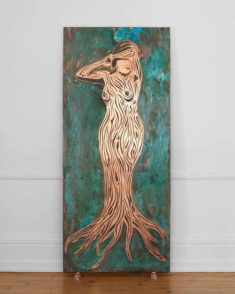 EvaLouiseBuus. Urd. Oxideret kobber. 183x80cm